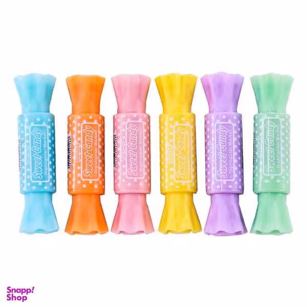 ماژیک علامت گذار مدل شکلات بسته ی 6 عددی