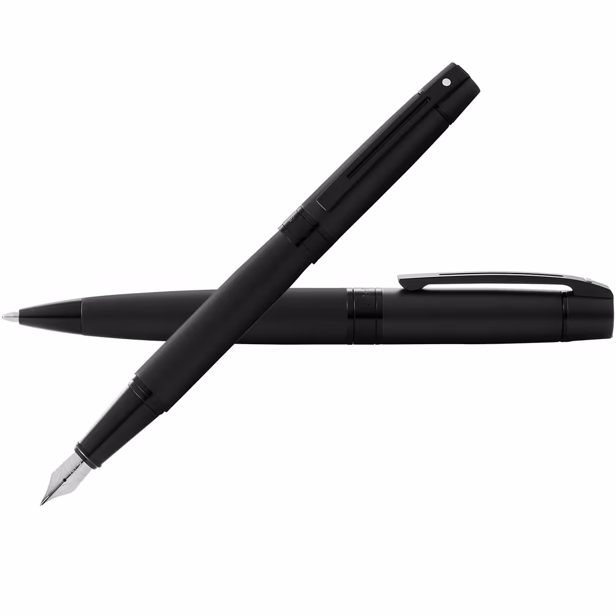 ست خودکار و خودنویس شیفر مدل 300 مشکی گیره مشکی