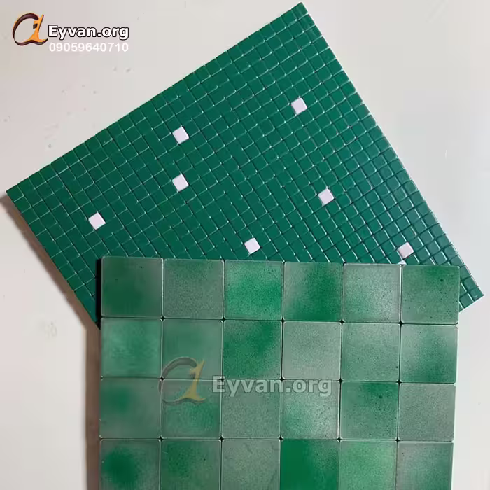 بین کابینتی طرح دار سبز چسبدار کد 20425