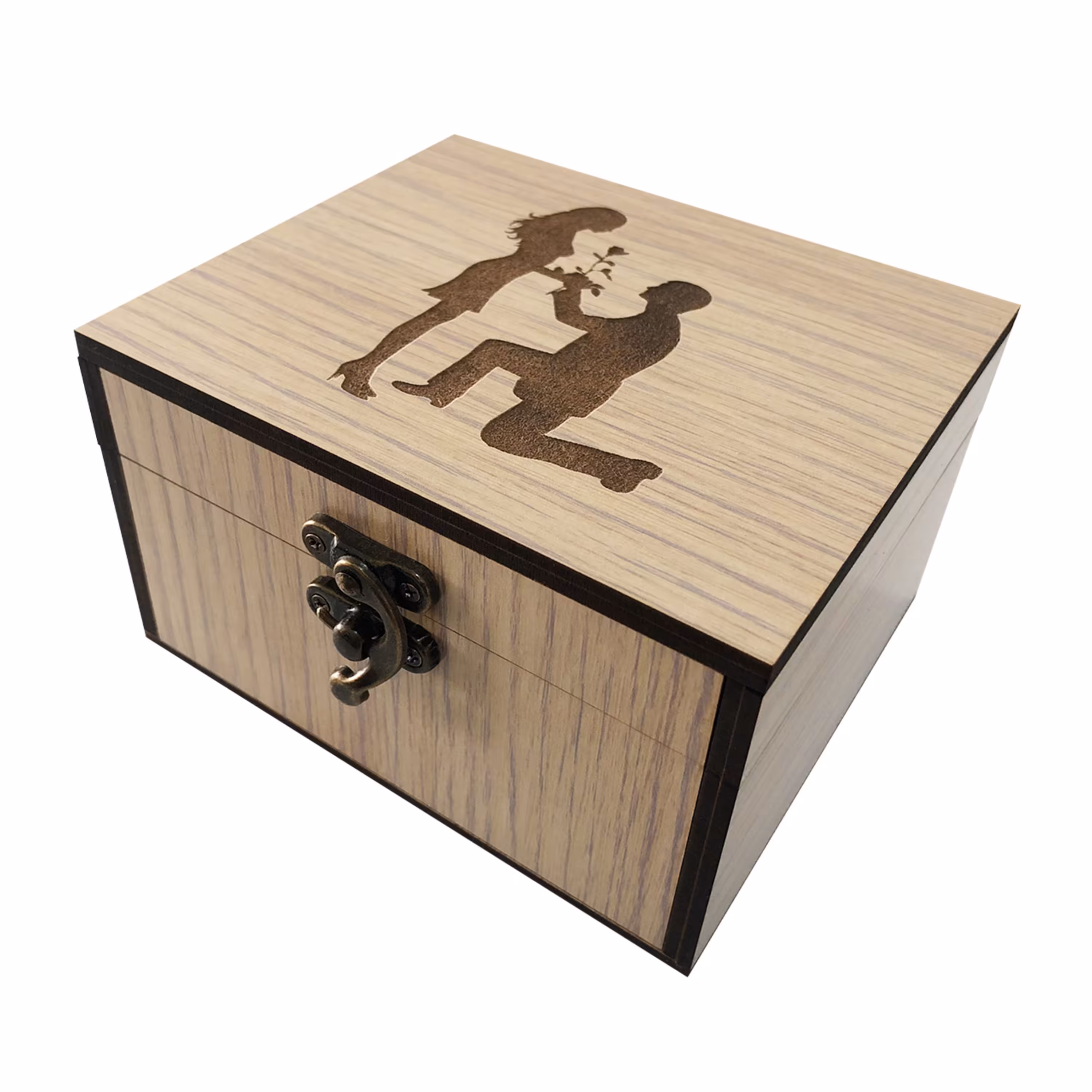 جعبه هدیه چوبی مدل H4