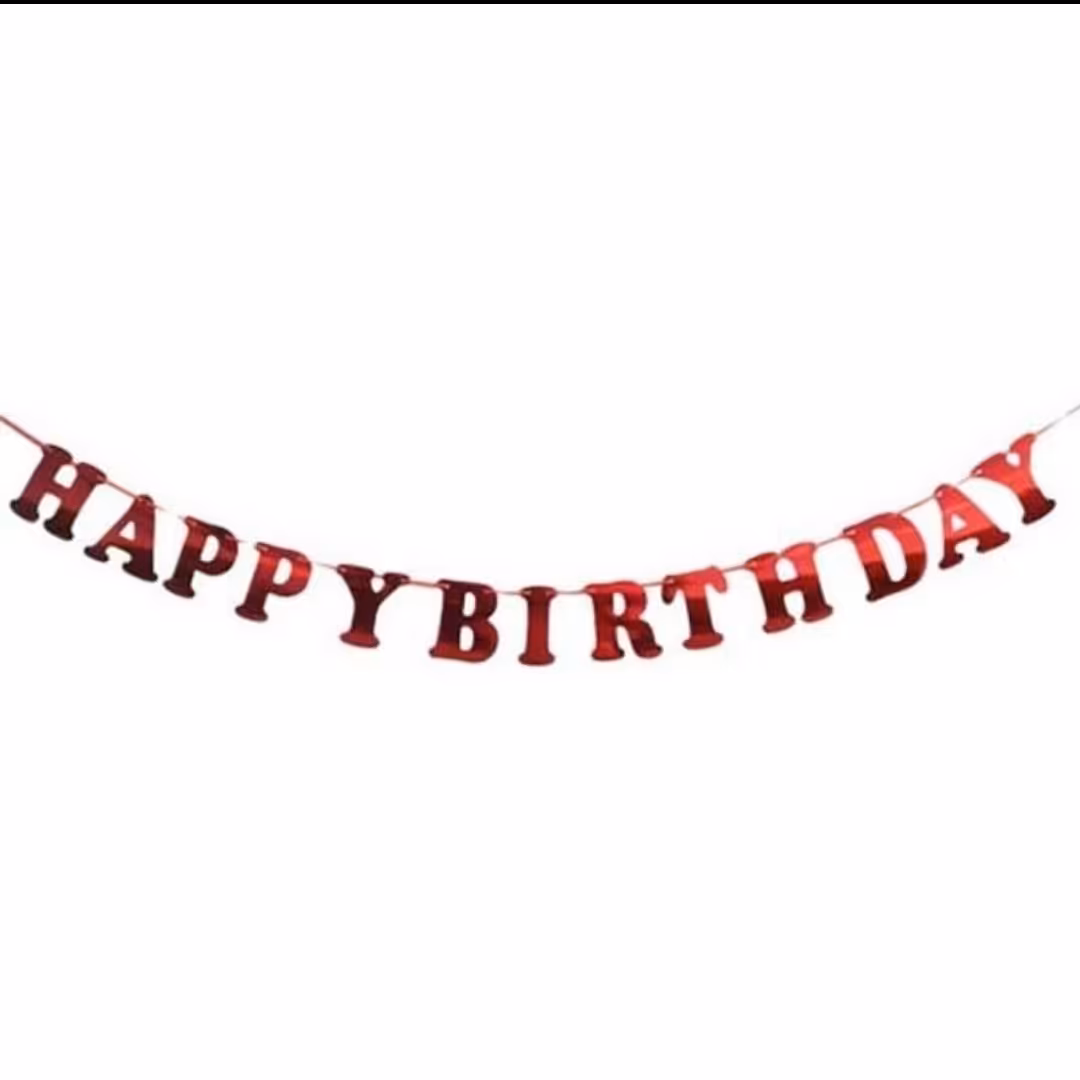 ریسه هپی حروف لاتین قرمز