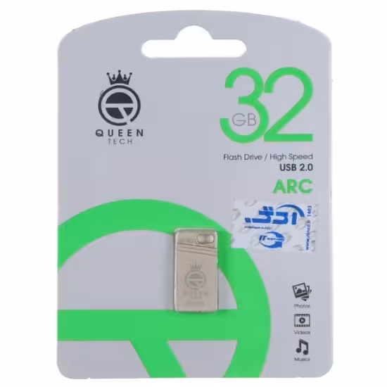 فلش مموری کوئین تک مدل Arc USB2.0 ظرفیت 32 گیگابایت