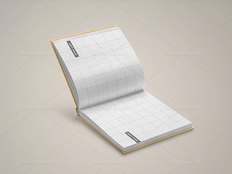 فایل موکاپ لایه باز کتاب با کیفیت | گرافیک با طعم تربچه