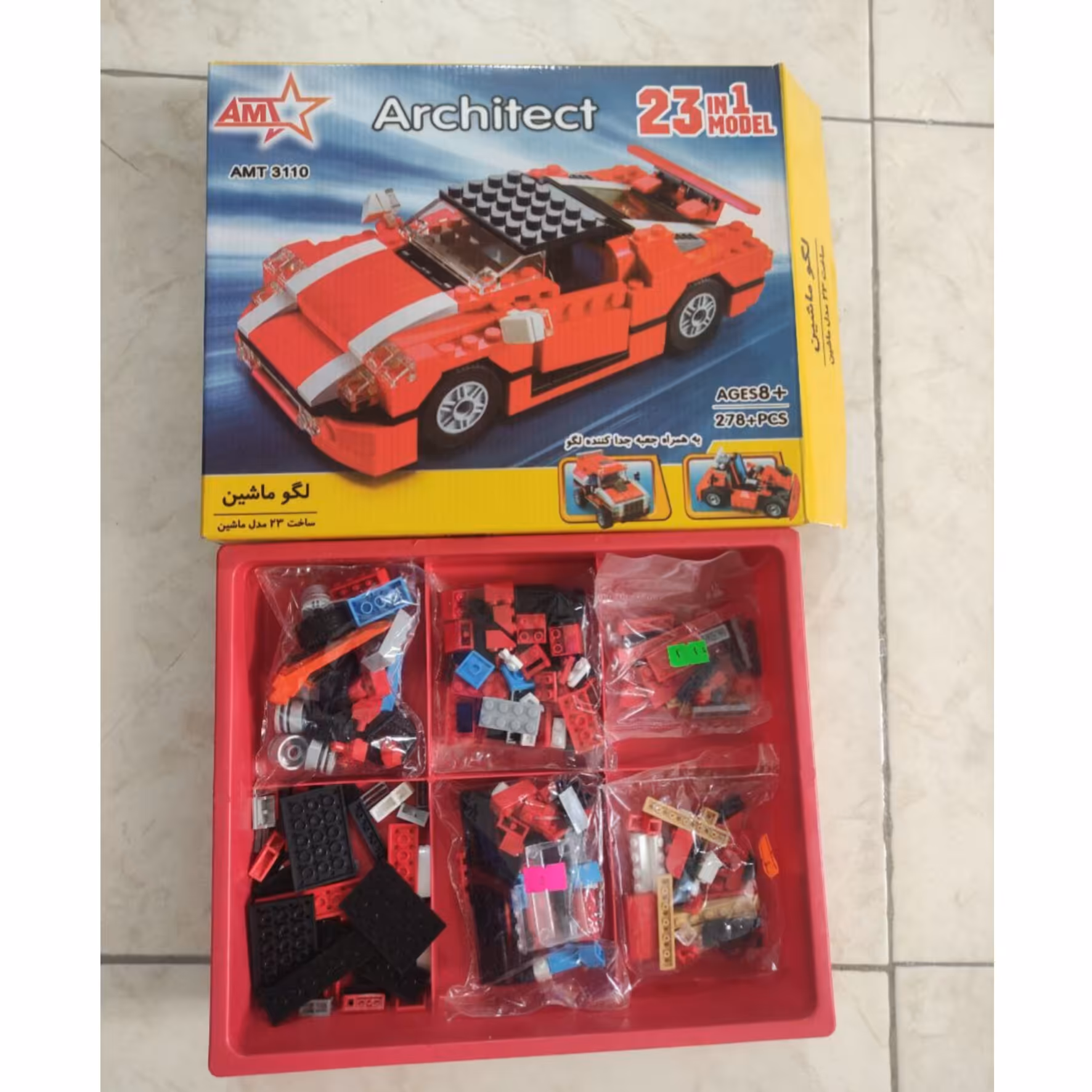 بازی فکری لگو ماشینی 23 مدل architect با 278قطعه و مناسب 8سال به بالا