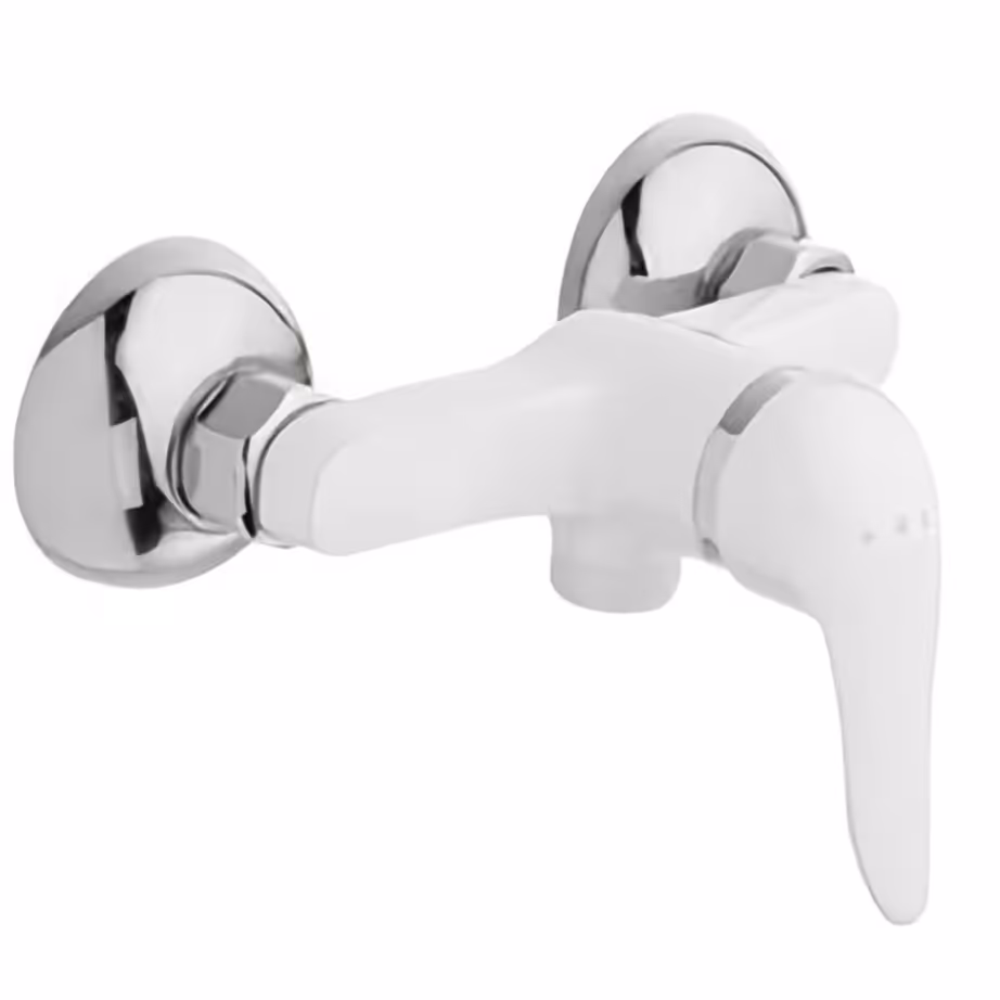 شیر توالت کارتریج 40 دسته اردکی سفید کروم مناسب سرویس بهداشتی 