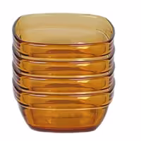 پیاله چهارگوش دورالکس فرانسه سایز11-پیاله مربع عسلی