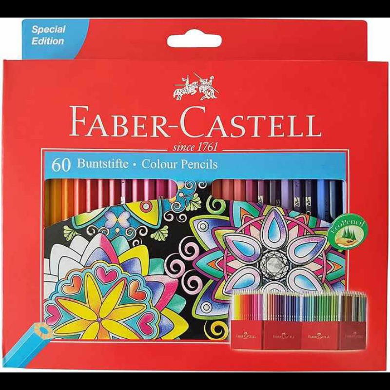 مداد رنگی 60 رنگ فابرکاستل( FABER CASTELL) اصلی شرکتی