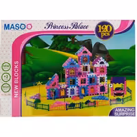 بازی فکری بلوک خانه سازی 120 قطعه ماسو با کیفیت بسیارخوب و جعبه بزرگ لگو