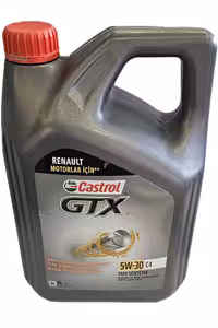 روغن و مکمل موتور CASTOL GTX C4 5W30 4 LT. مصنوعی کامل تولید جدید 2024 برای وسایل نقلیه DPF بنزین دیزل Castrol