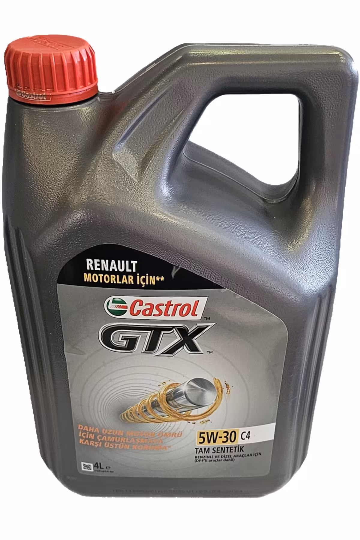 روغن و مکمل موتور CASTOL GTX C4 5W30 4 LT. مصنوعی کامل تولید جدید 2024 برای وسایل نقلیه DPF بنزین دیزل Castrol