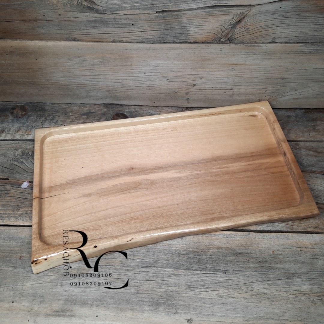 سینی چوب گردو یک تکه با پوشش ضد اب کد C1219