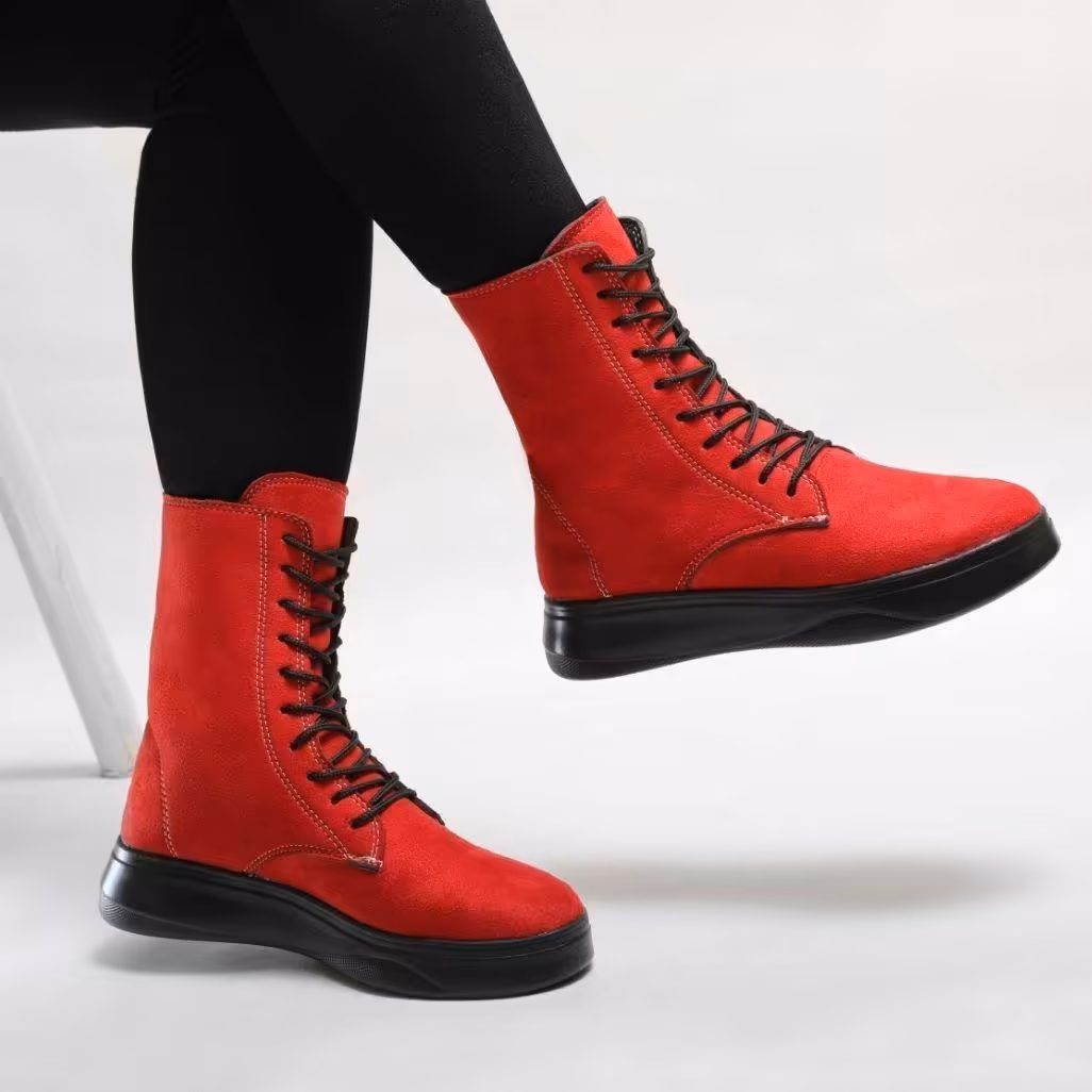 کفش ساقدار بلند بندی با کیفیت تضمینی و پاخور عالی