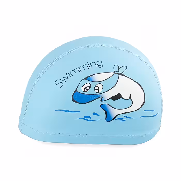کلاه شنا بچه گانه 01 PU – YONGBO HMK | آبی روشن