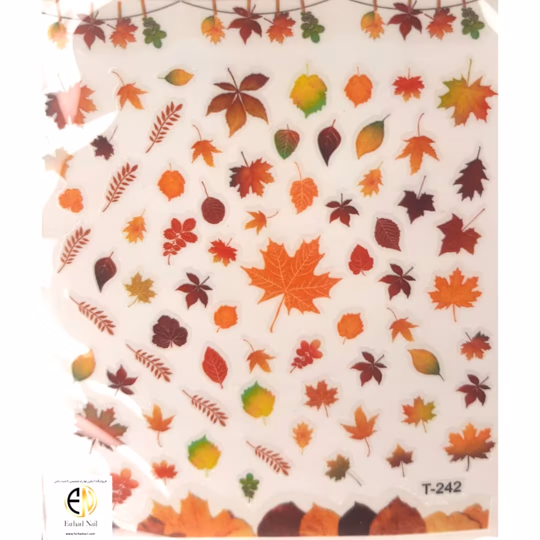 استیکر روسی طراحی ناخن T242