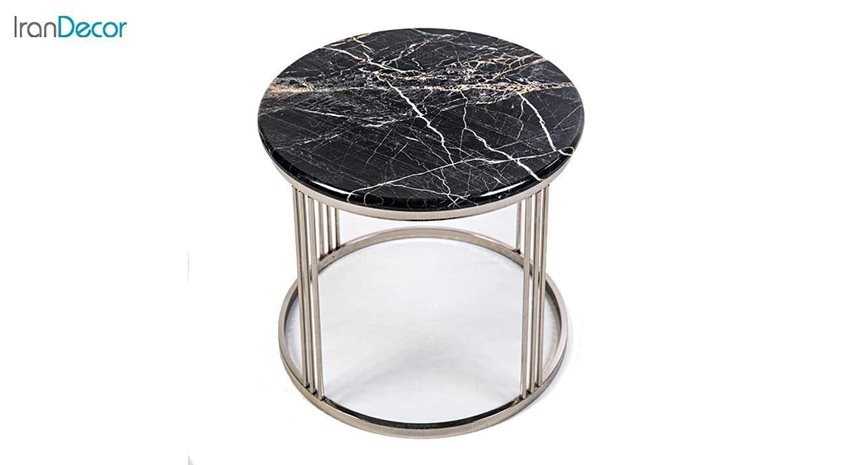 میز عسلی سنگی گرد مدل S56
