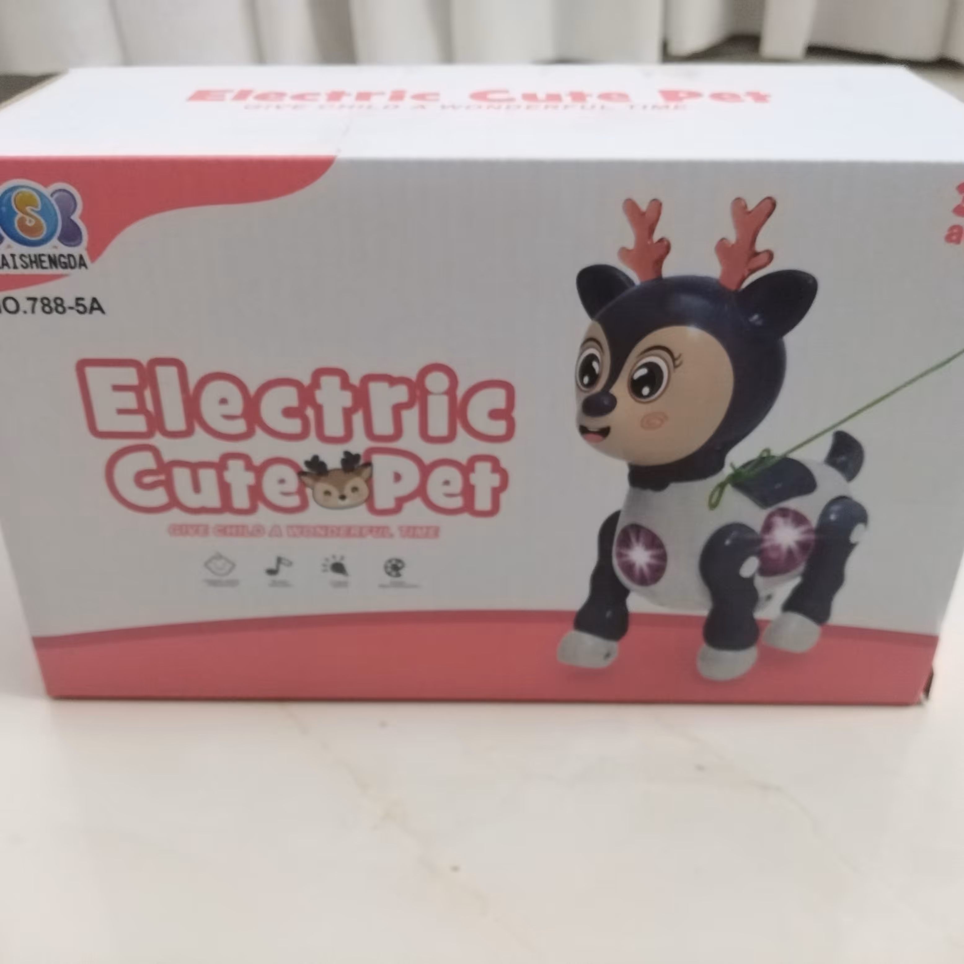 گوزن و شیر موزیکال چراغدار باطری خور