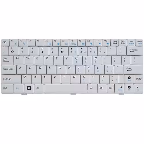 کیبرد لپ تاپ ایسوس Eee PC 1005-1004 سفید-بدون فریم فلت پهن