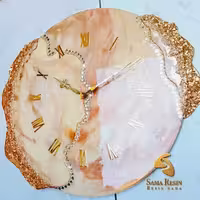 ساعت رزینی مدل مرمر