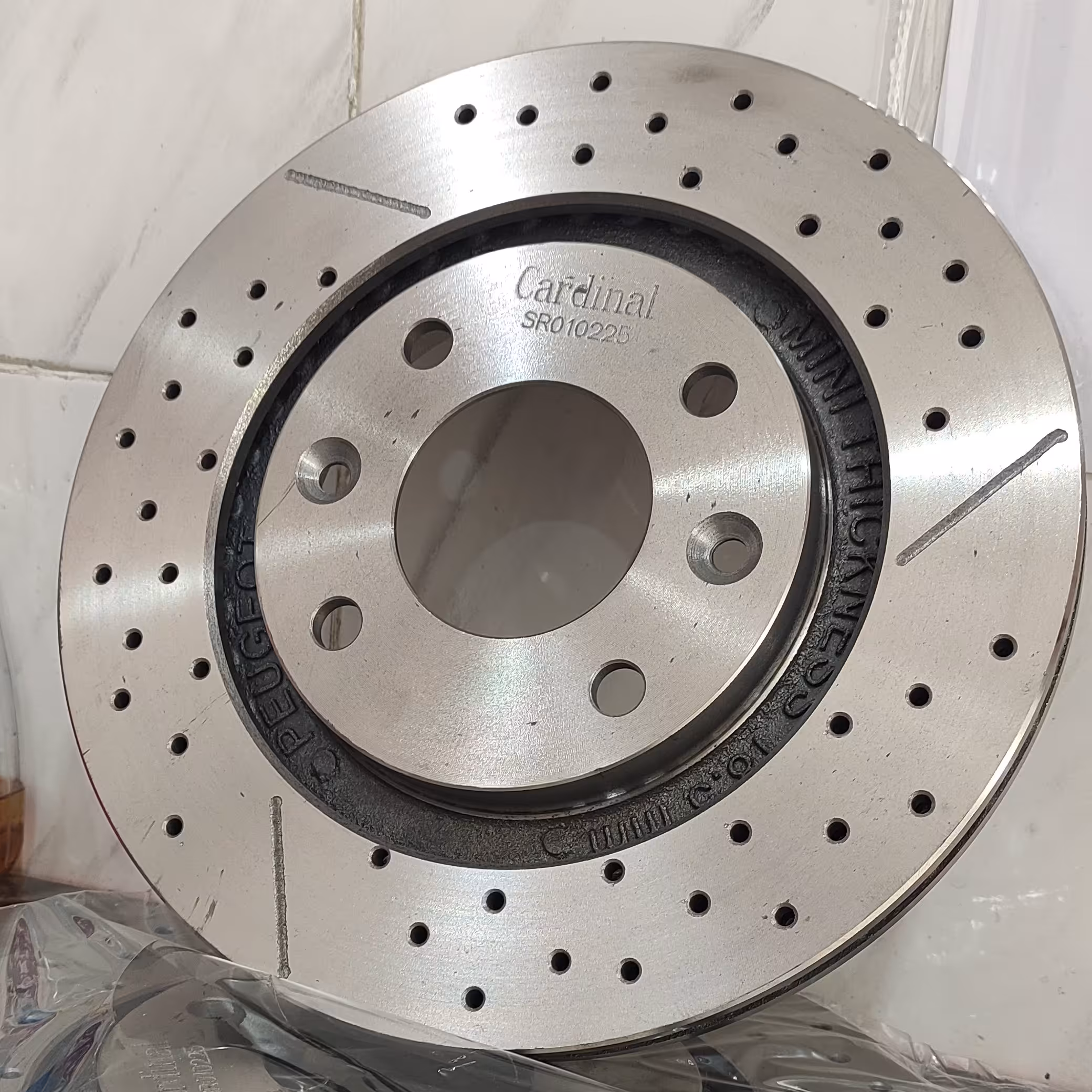 دیسک ترمز  سوراخدار جلو پژو 405  پارس   SLX کاردینال