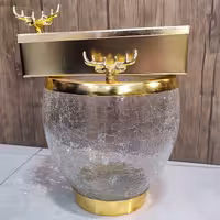 سطل و جا دستمال پذیرایی طرح گوزن