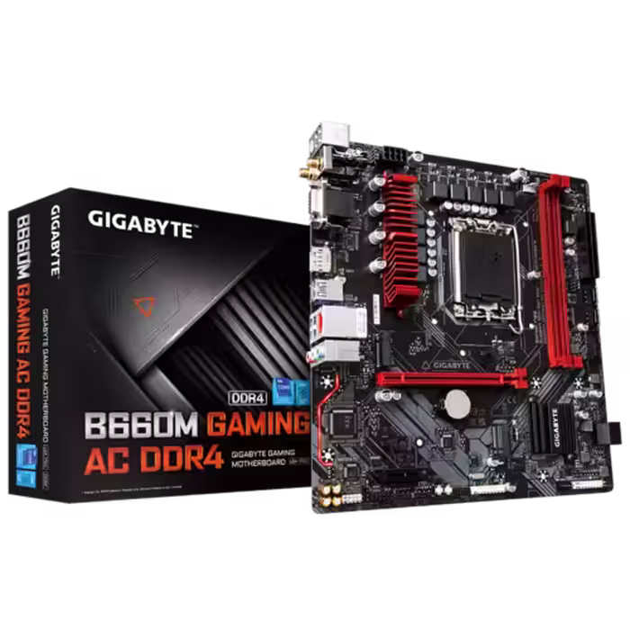 مادربرد گیگابایت مدل B660M-GAMING-AC-DDR4 سوکت 1700