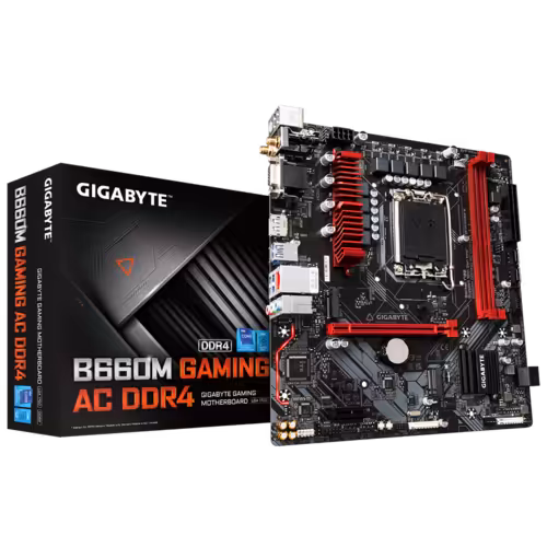 مادربرد گیگابایت مدل B660M-GAMING-AC-DDR4 سوکت 1700