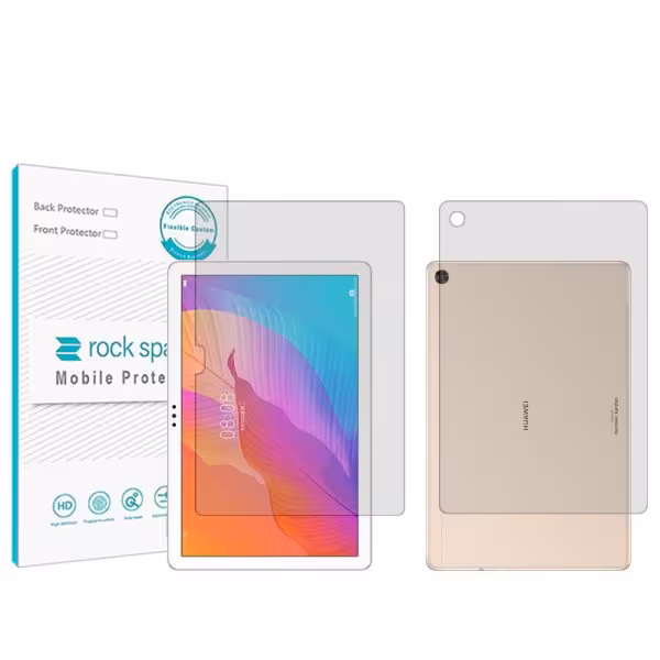 گلس صفحه نمایش و پشت تبلت هوآوی Enjoy Tablet 2 10.1 مدل نانو هیدروژل شفاف برند راک اسپیس کد LL