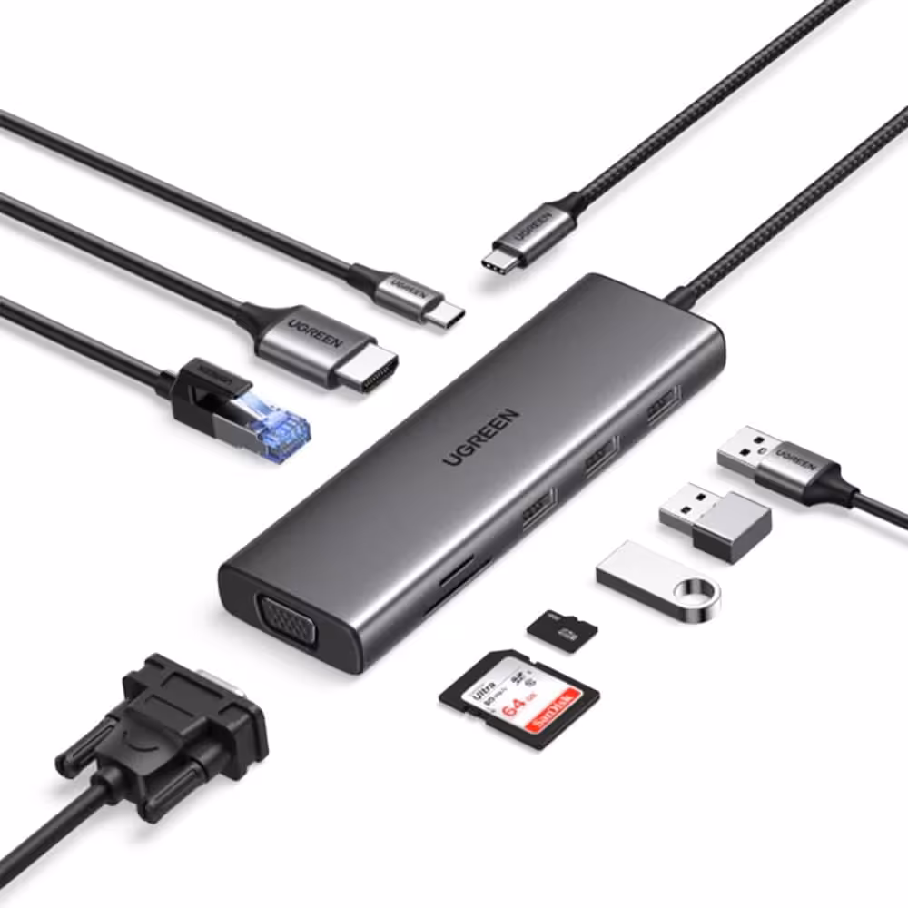 هاب 9 پورت USB-C یوگرین مدل CM498 کد 15600