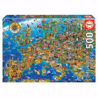 پازل 500 تکه ادوکا مدل EUROPE  MAP