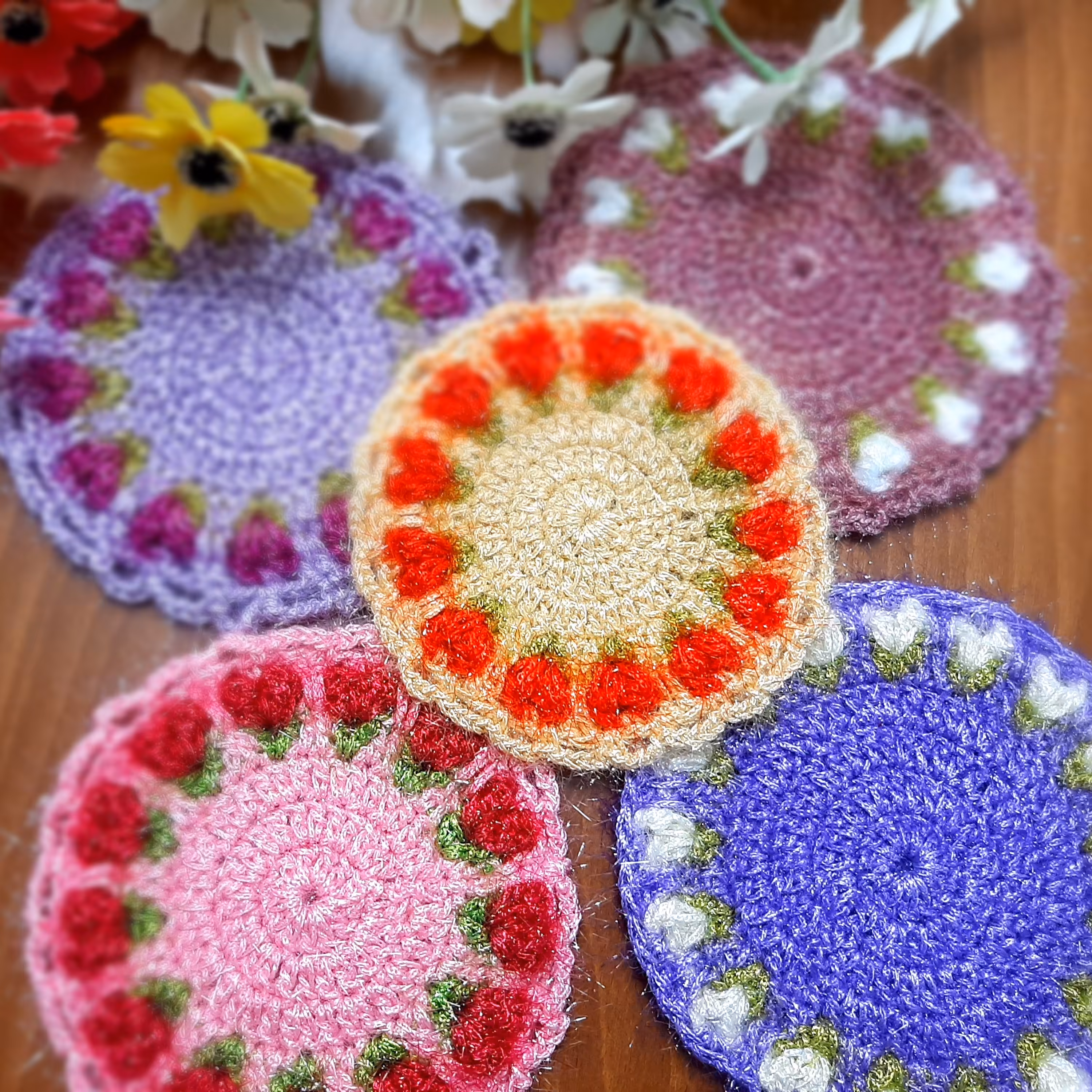 اسکاچ با کیفیت و مقاوم مدل  گل لاله  ( ابعادقطر12 )