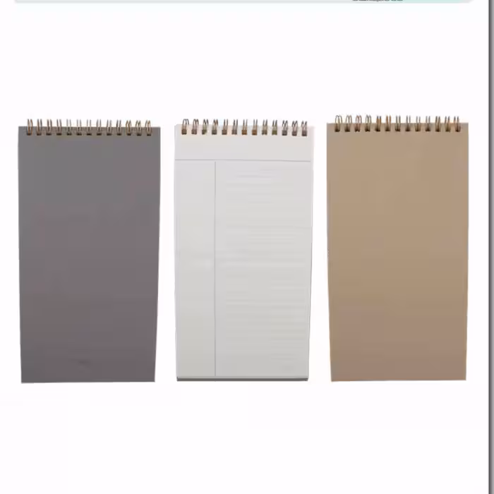 دفترچه یادداشت خبرنگاری 70 برگ سایز 220 در 120 فنری جلد چرم الیپون کد 68074