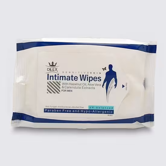 دستمال مرطوب بهداشتی مخصوص آقایان  20 عددی