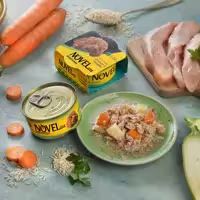 کنسرو مخصوص سگ نوول با طعم گوشت خالص مرغ و سبزیجات
