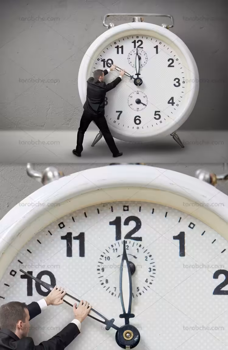 عکس مفهومی توقف زمان با کیفیت عالی | گرافیک با طعم تربچه
