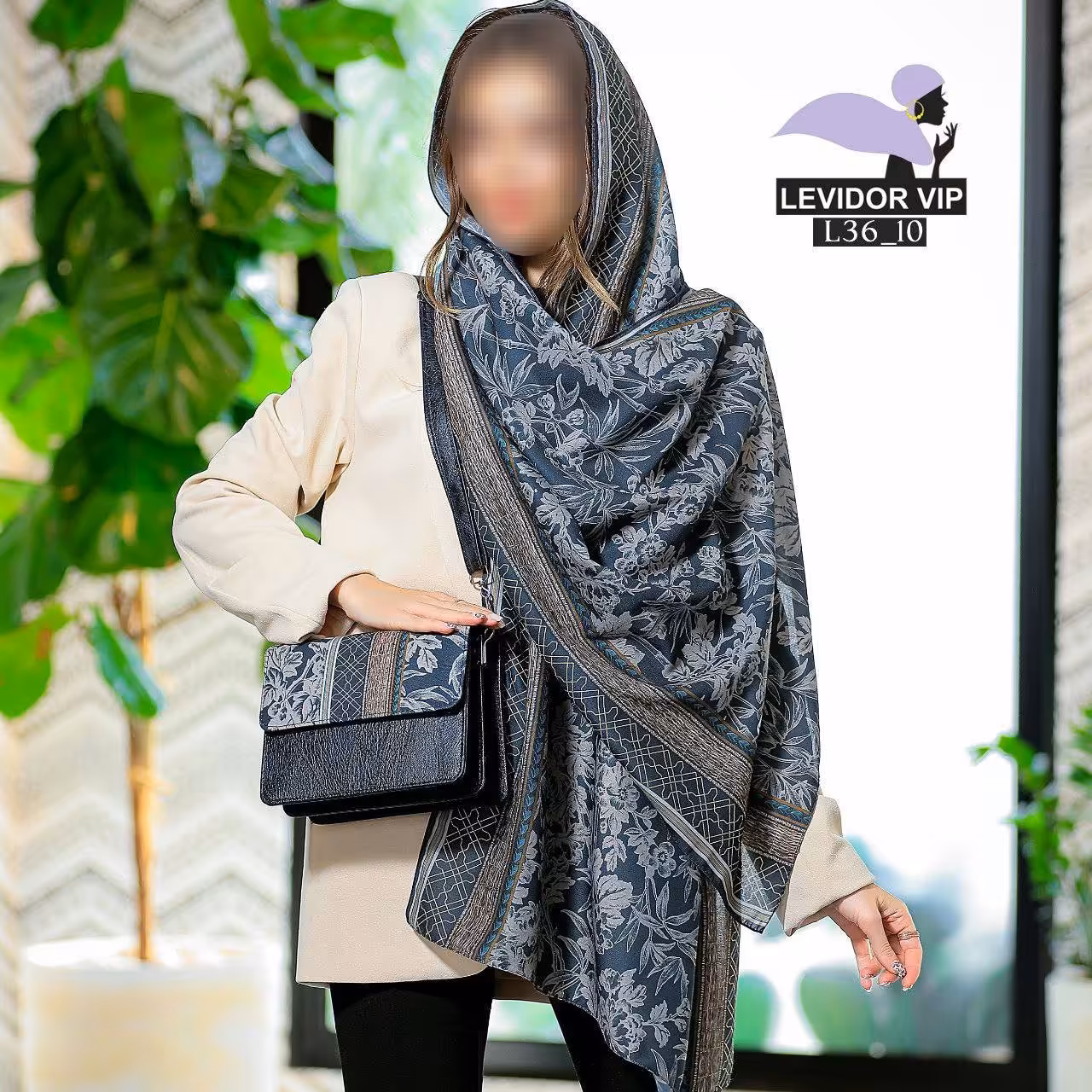 ست شال و کیف پاسپورتی _ ست کیف و شال سبزآبی _ شال سبزآبی _ کیف پاسپورتی سبزآبی 