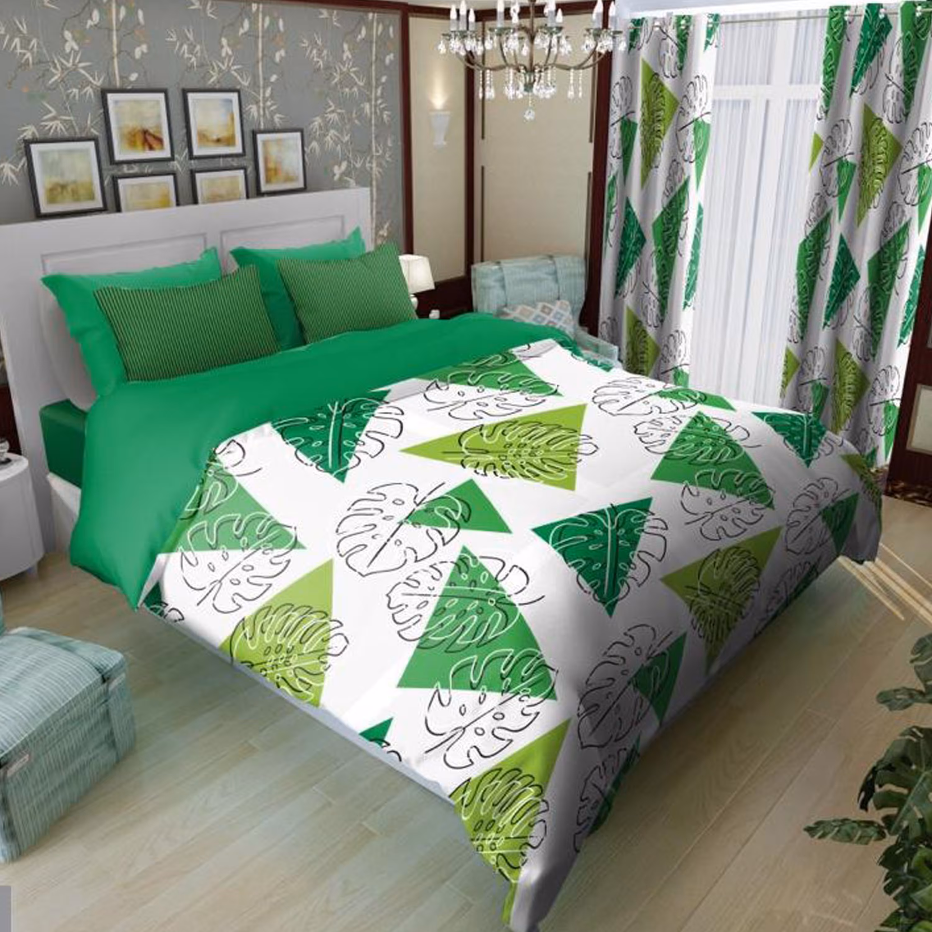 سرویس روتختی 1 نفره تنسل چاپی برندترک لند (Turk Land)  کد rs 19