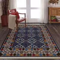 گلیم ماشینی (2.40-1.5)-هشت رنگ-طرح نیلوفر-به سفارش مشتری