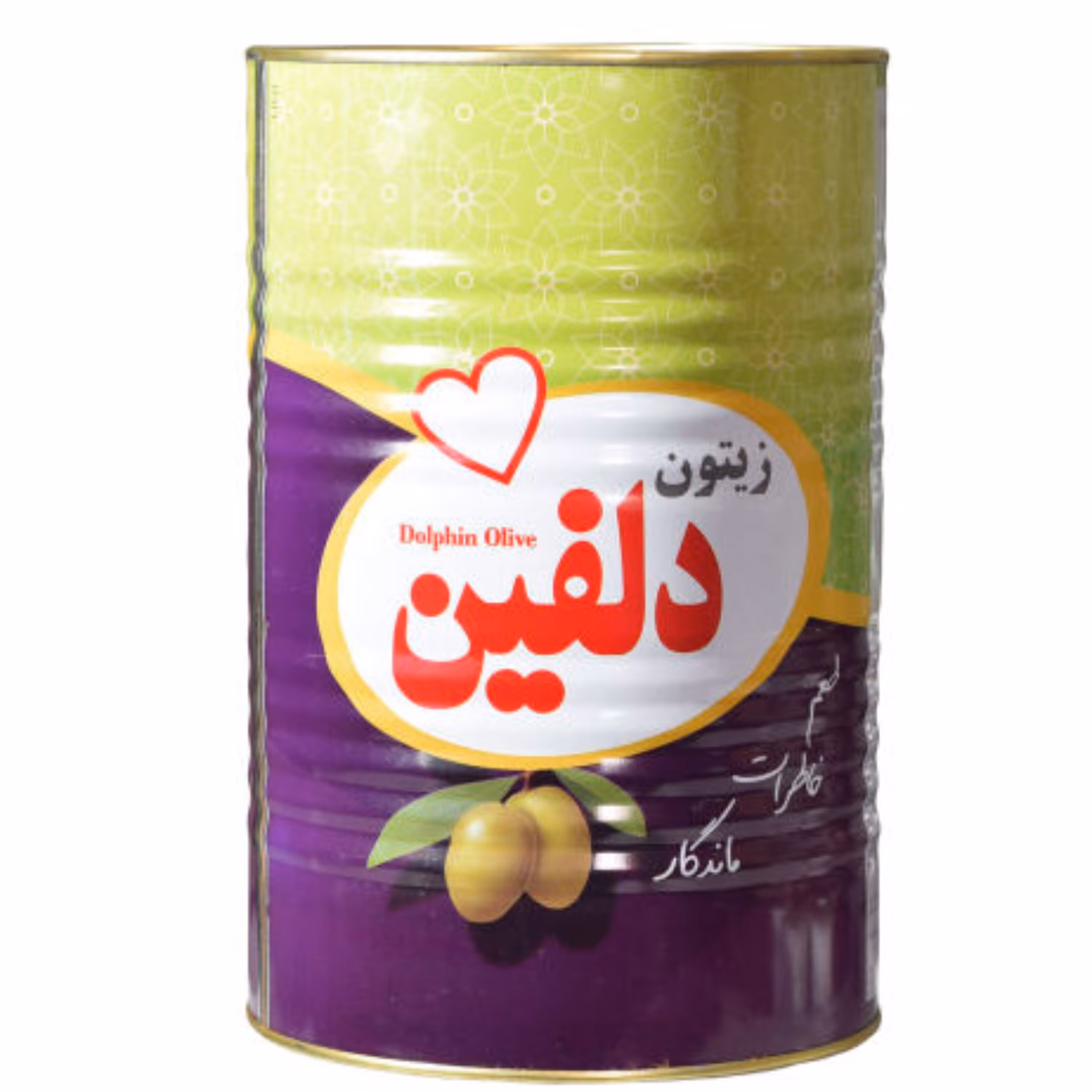 زیتون پرورده ممتاز شیرین دلفین حلب 4 کیلویی