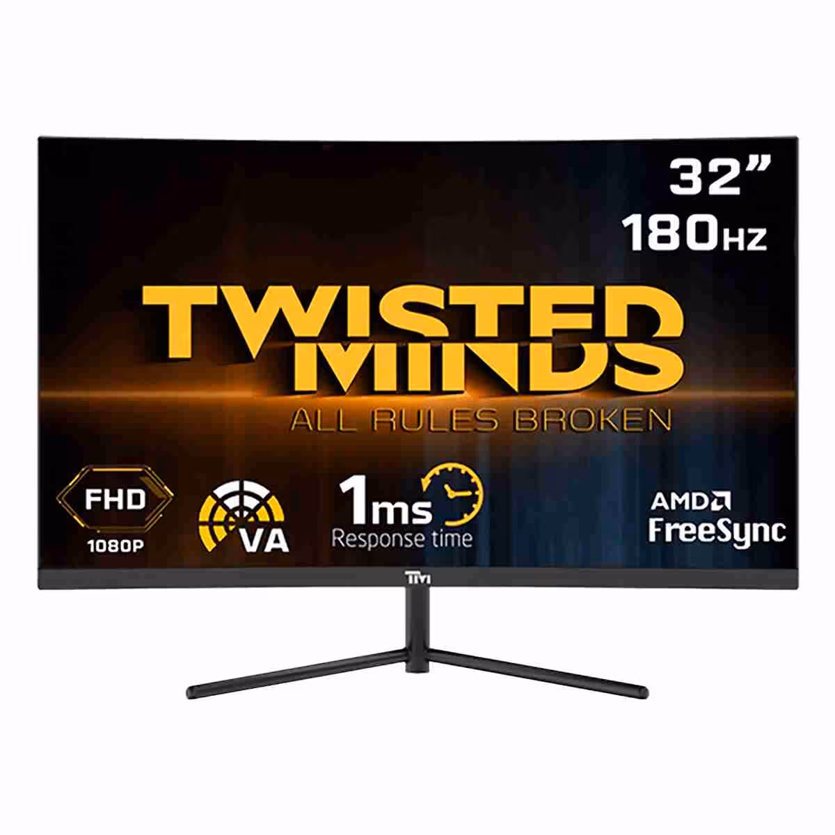 مانیتور 32 اینچ گیمینگ خمیده تویستد مایندز Twisted Minds TM32CFHD180VA