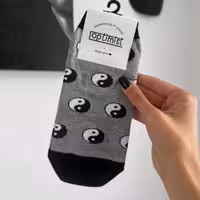 جوراب مچی یین یانگ نخ پنبه فری سایز