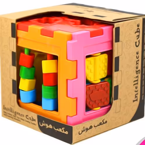 مکعب هوش یا مکعب اشکال کارتونی با رنگبندی های شاد وقشنگ
