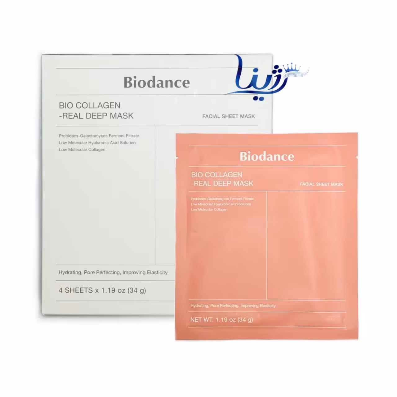 ماسک ورقه ای آبرسان و جوانساز بایودنس (پک 4 ورقه ای)