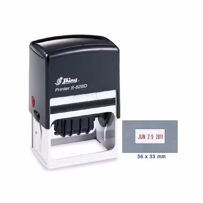 مهر تاریخ دار شاینی با جای مطلب کد S-828D