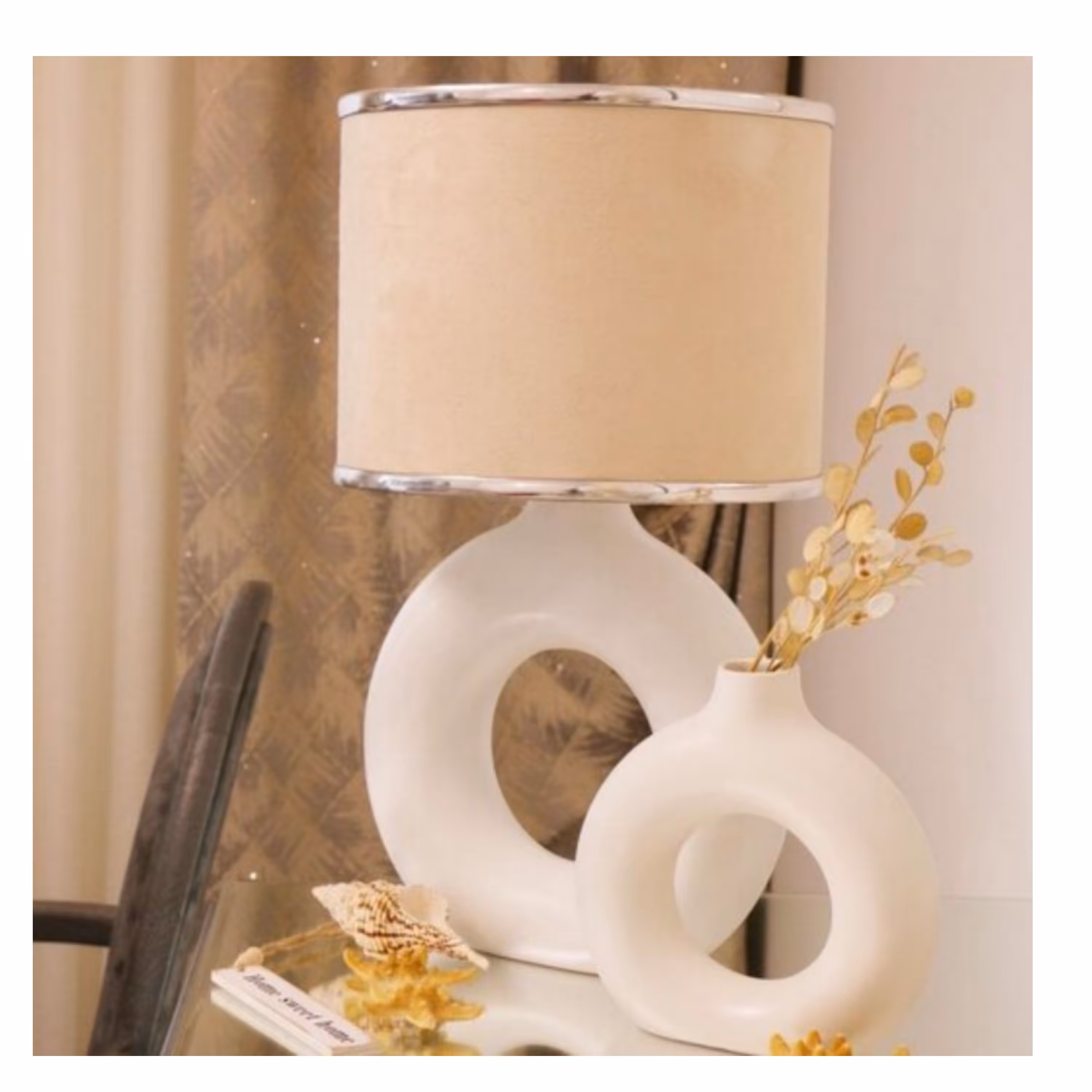 آباژور دوناتی و گلدان مدرن ست دوتایی