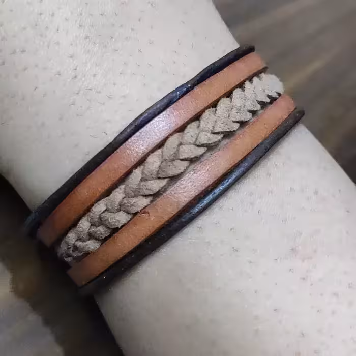 دستبند زنانه مردانه ی چرمی