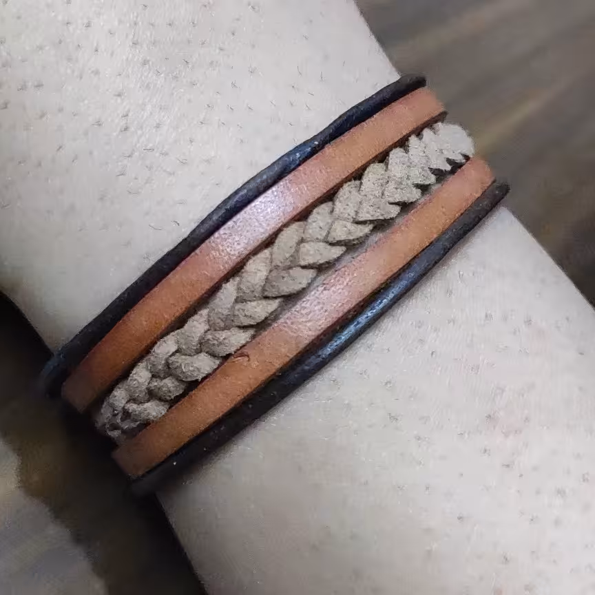 دستبند زنانه مردانه ی چرمی