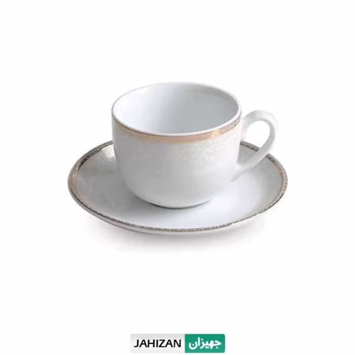 سرویس چای خوری زرین 12پارچه ریوا طلایی سری ایتالیا