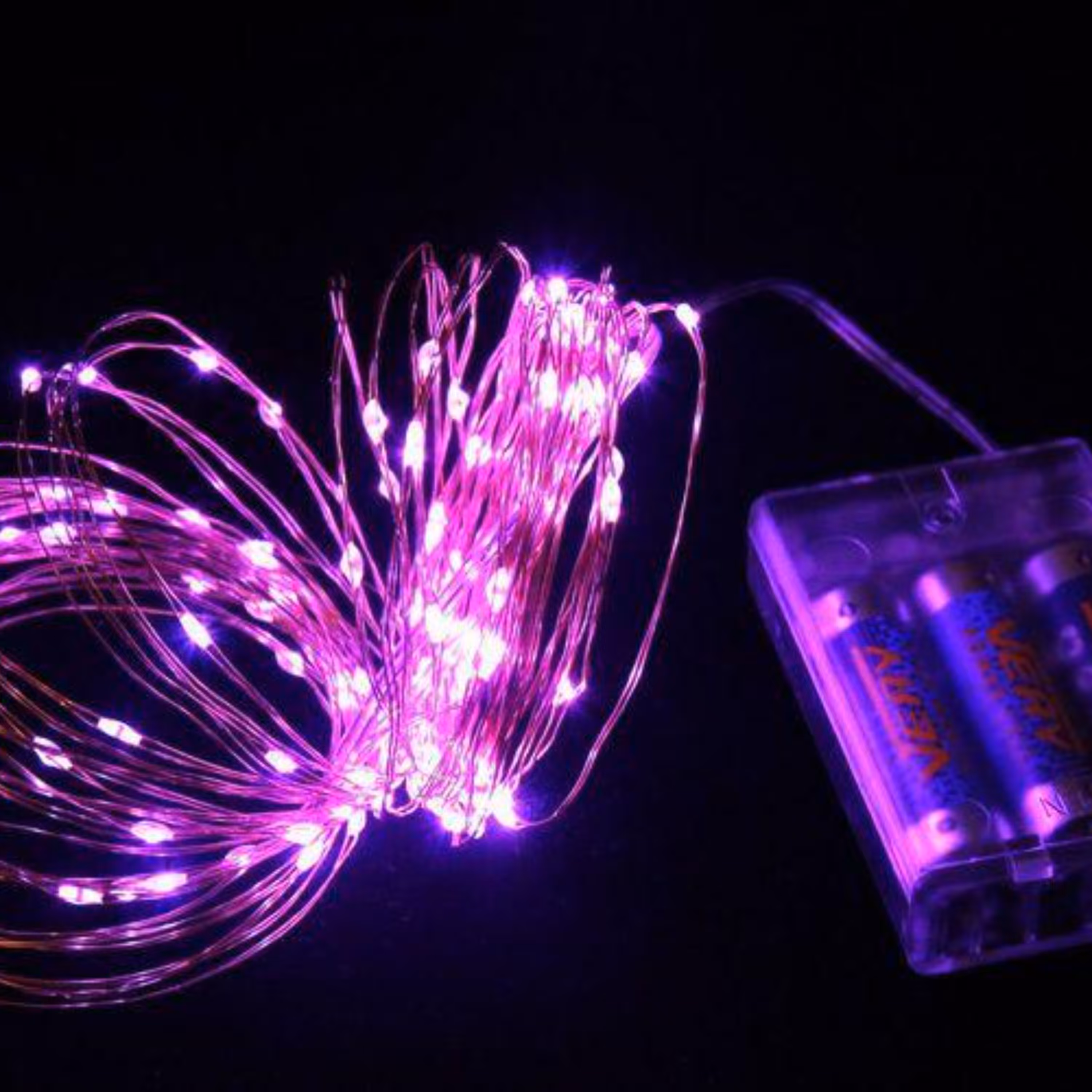 ریسه مفتولی 5 متری باتری خور ارغوانی