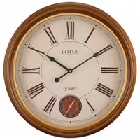 ساعت دیواری چوبی لوتوس مدل 9042 سایز 50