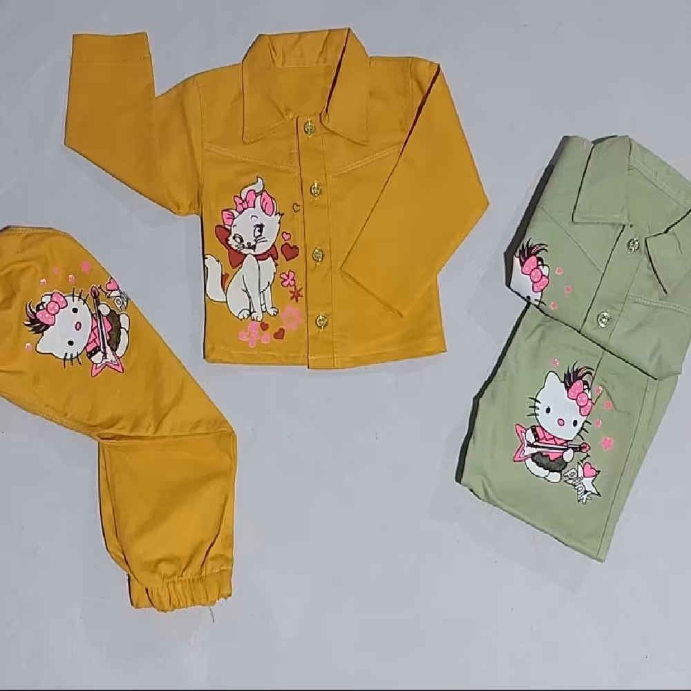 ست دوتیکه بچگانه کتان